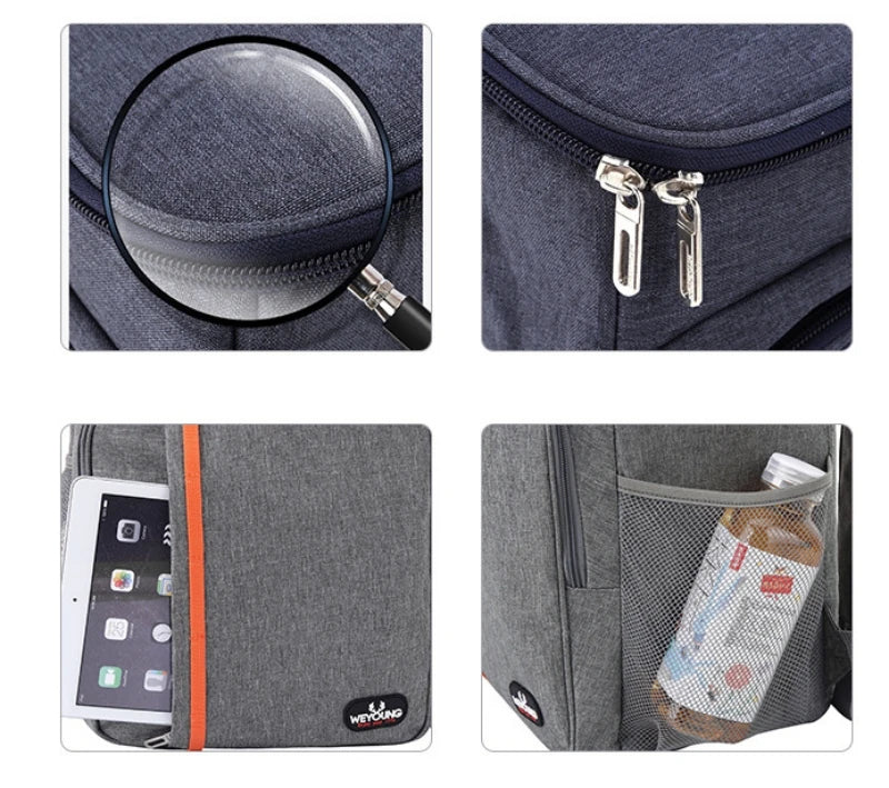 18L Portable Thermal Lunch Bag Cooler Insulated Waterproof Case