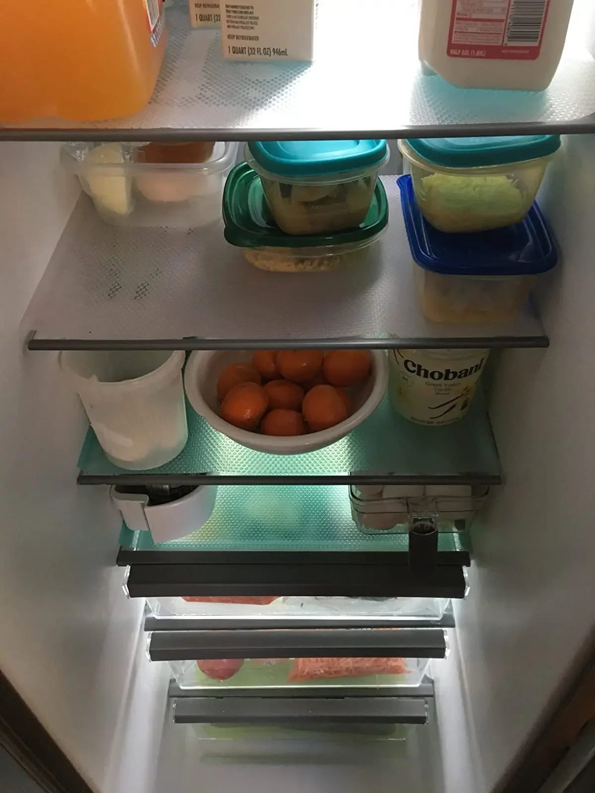 Washable Refrigerator Mats Set - 1/3/5PCS Durable Shelf and Drawer Liners