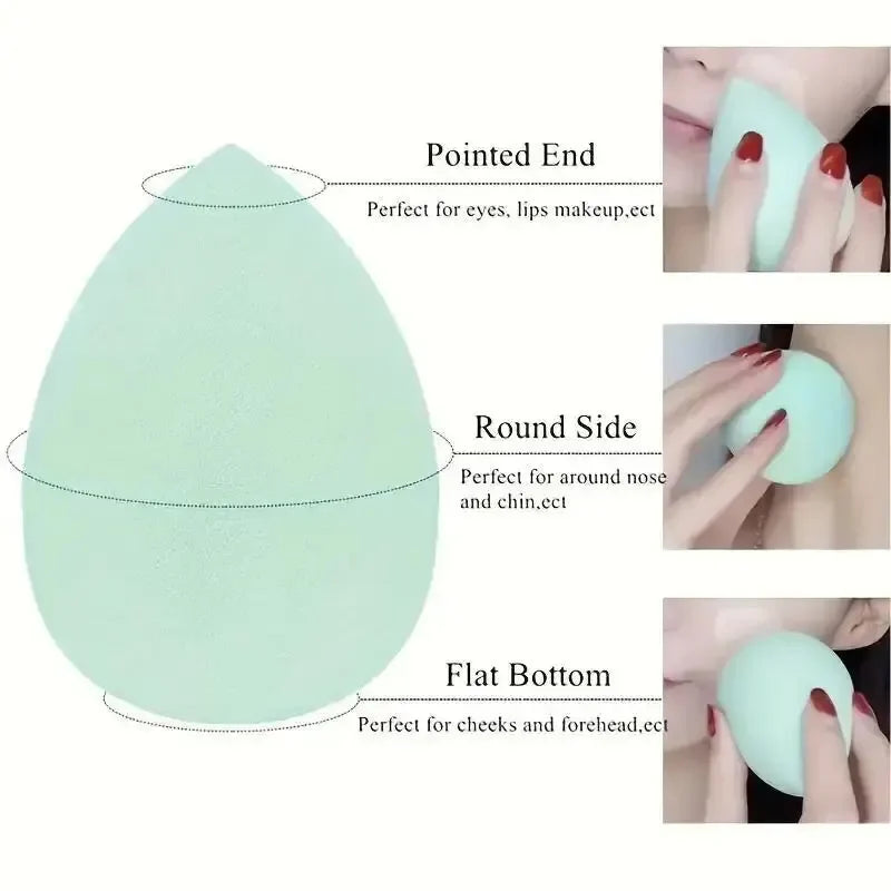 4PCS Ombre Makeup Sponge Set - Latex-Free Blenders for Travel
