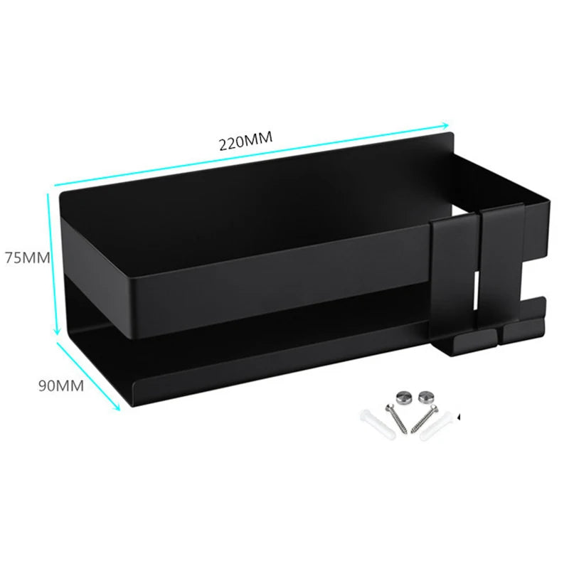 No Drill Movable Bathroom Shelf Steel Organizer for Shower and Storage Solution