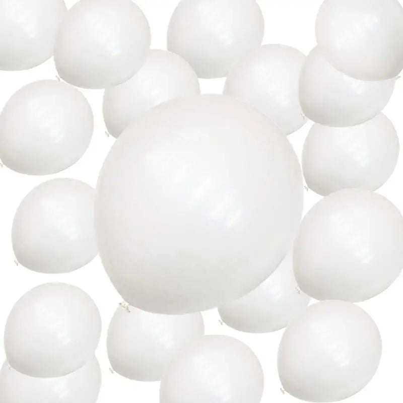 100 Pieces White Latex Balloons for Weddings Birthdays Bridal Showers and Anniversaries Bulk Party Decorations