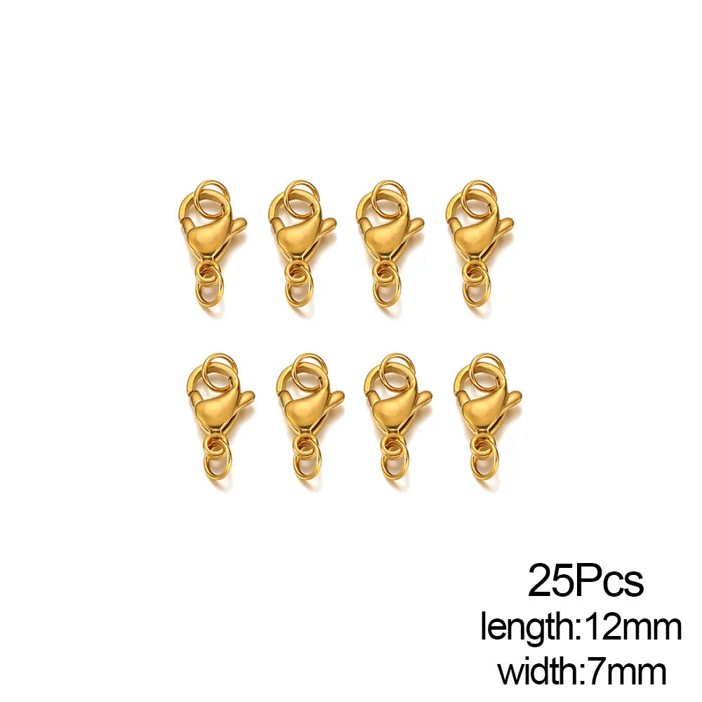 Stainless Steel Lobster Clasps Connector for DIY Jewelry Making