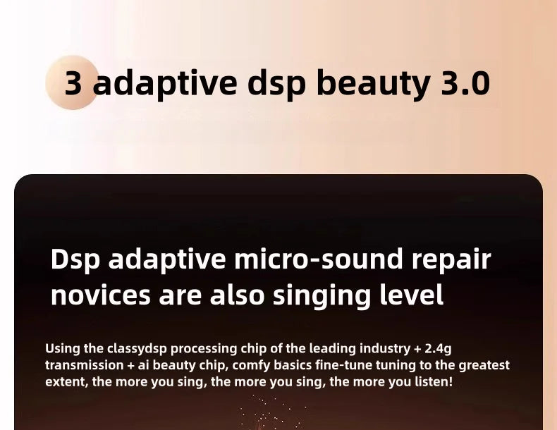 Kinglucky K26 Portable Karaoke Machine with Wireless Microphones for Home Family Fun and Children's Parties