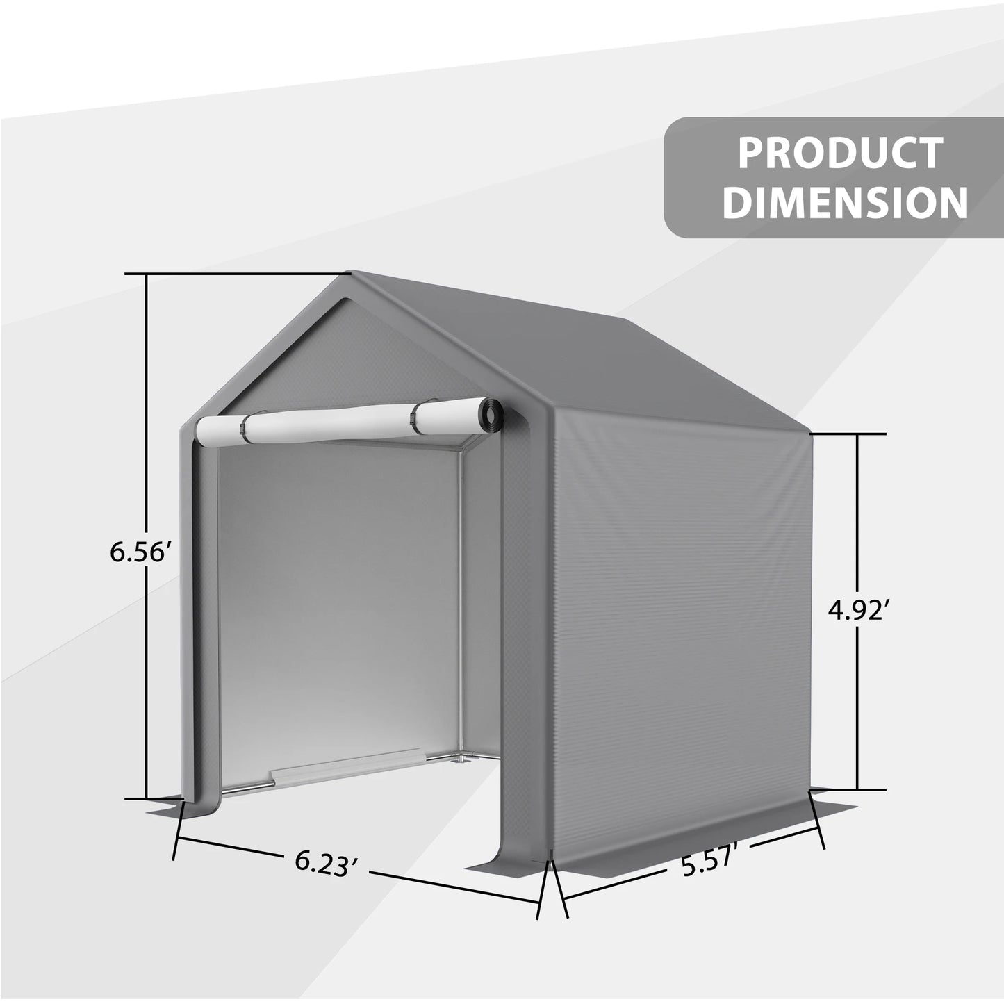 LZBEITEM 6 x 6 ft Portable Heavy Duty Storage Tent Shed