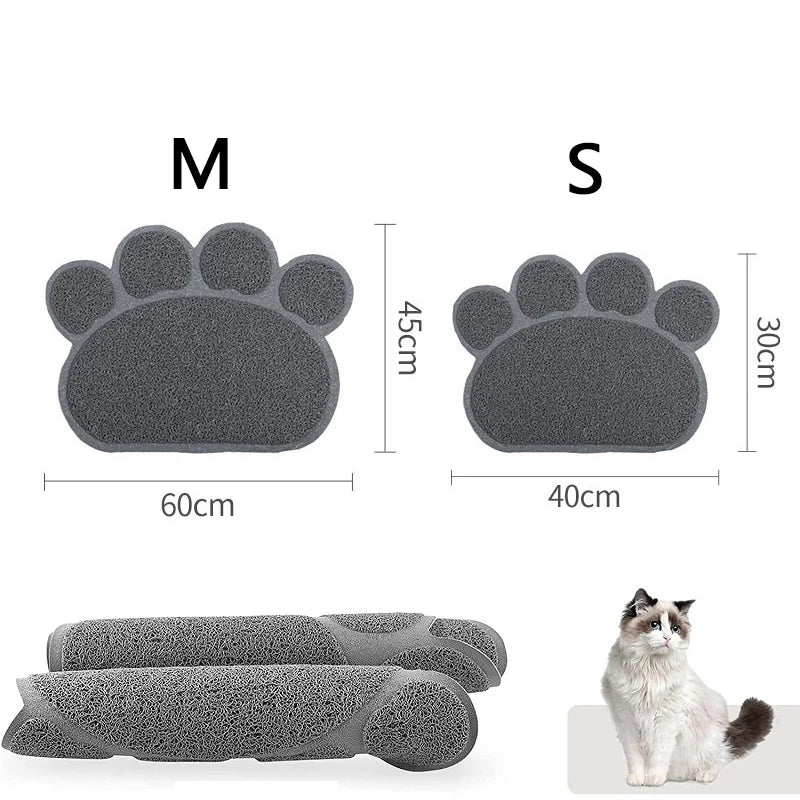 Pet Cat Litter Mat Toilet Cat Mat Waterproof Pet Litter Box Mat Nonslip Sand Cat Washable Mat Clean Pad Pet Clean Supplies