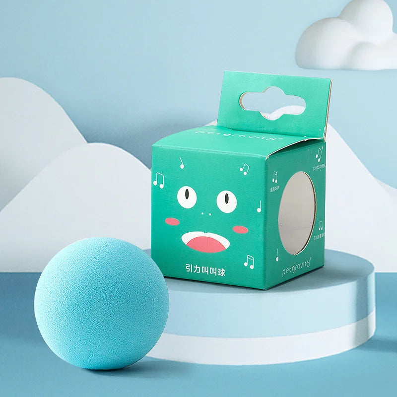 Cat Toys Balls Sound Frogs Birds Chirping Crickets EVA Balls Rolling Cat Plush Soft Self-Heeling Teaser Toys Pet Accessories