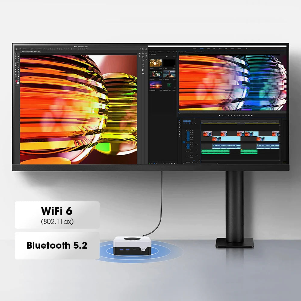 CHUWI LarkBox X Mini PC 12GB RAM 512GB SSD Intel N100 Game PC UHD Graphics WiFi 6 Desktop