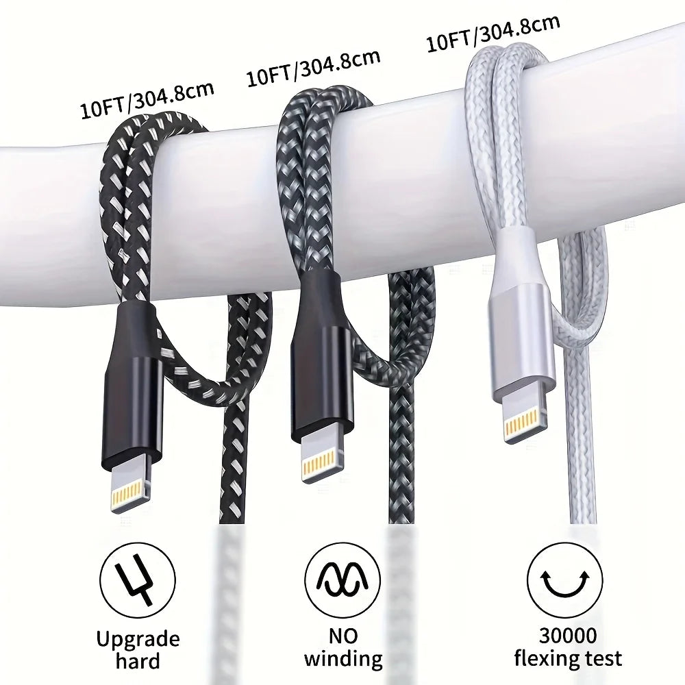 Certified USB to Lightning Fast Charging Cable for iPhone 14 13 12 11 Pro XR