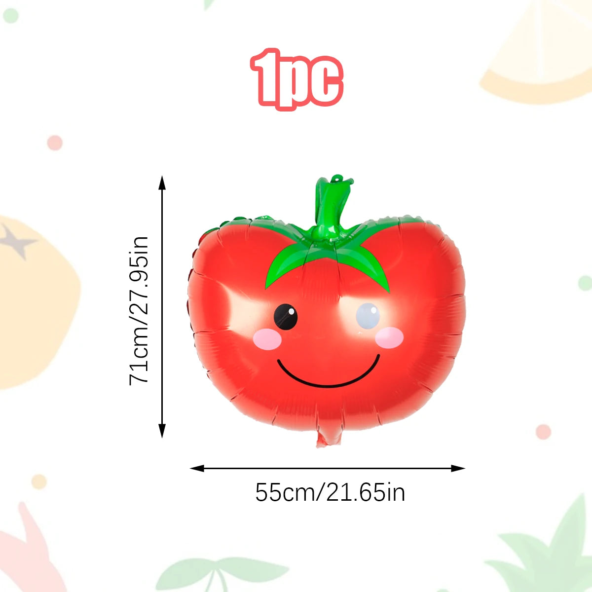 1/7pcs Fruit and Vegetable Balloons for Birthday Baptism Party