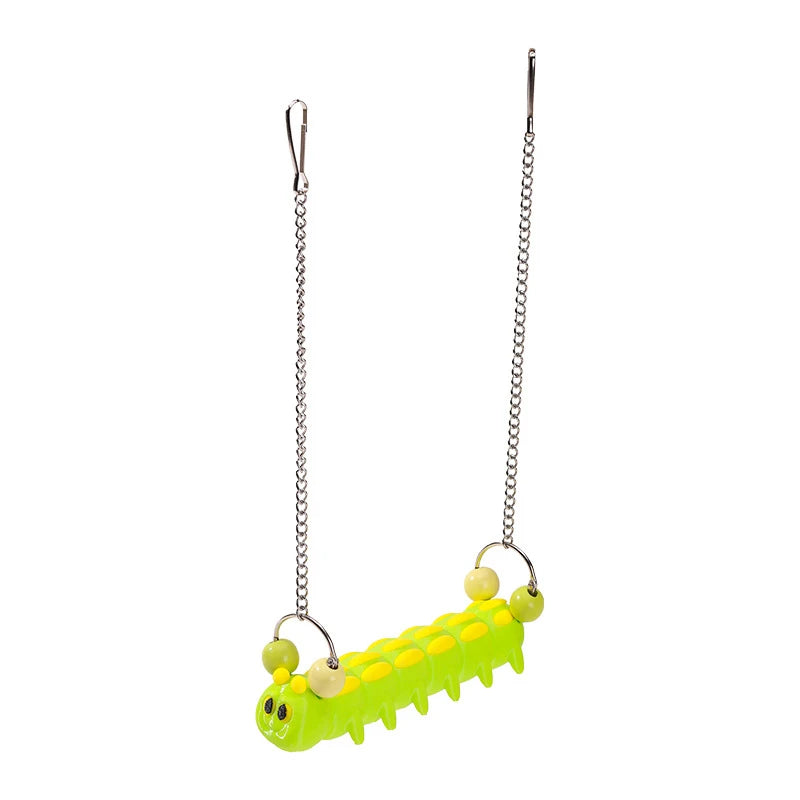 Bird and Parrot Toys Swing Bird Cage Decoration Bird Accessories Toys for Birds Chewable Bite Hanging Perch
