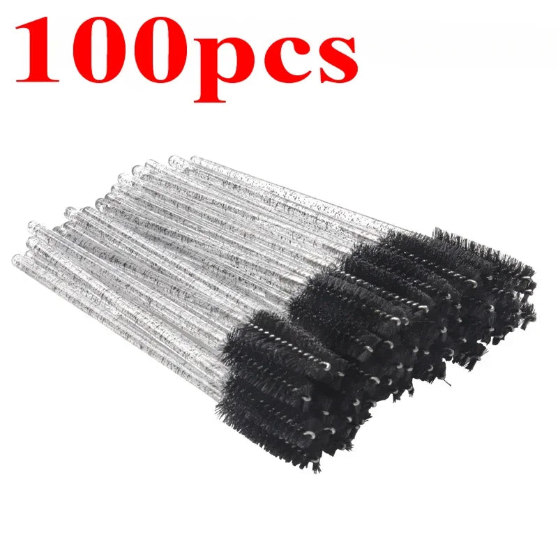 500 or 1000 Pieces Disposable Mascara Wands Eyelash Brush Spoolies for Eyebrow and Eyelash Extensions Colorful Beauty Tools