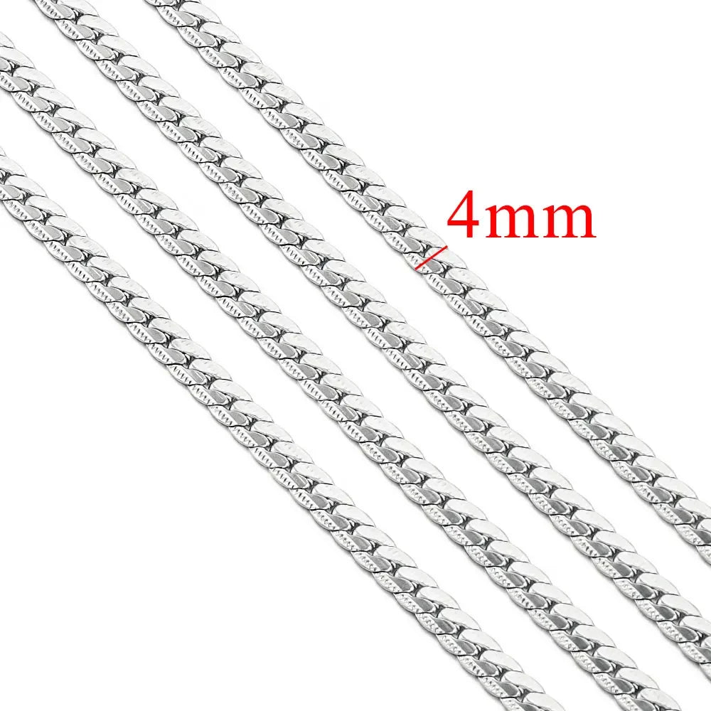 1 Meter Stainless Steel Chunky Hip Hop Gold Color Chains DIY Jewelry