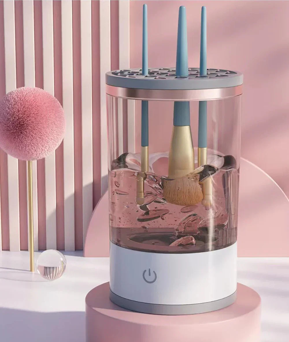 USB Electric Makeup Brush Cleaner Portable 3 In 1 Quick Dry Tool