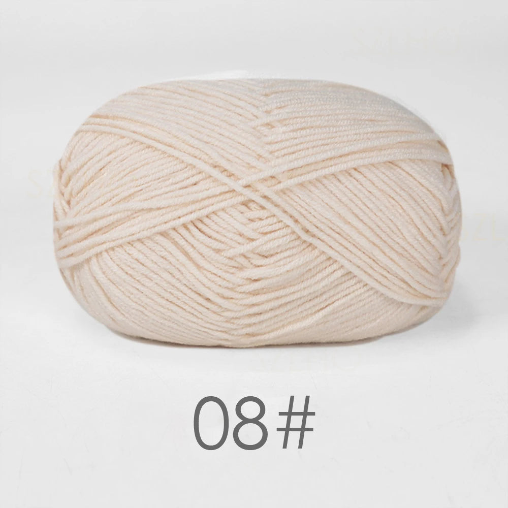 A1-1 50g Set Soft Milk Cotton Yarn for Knitting and Crochet