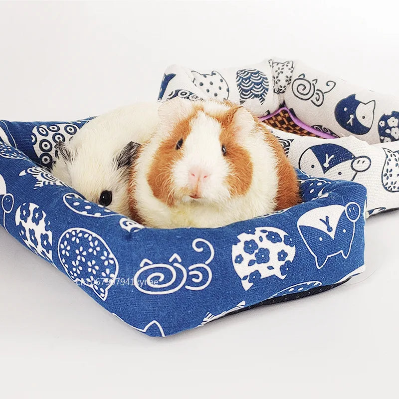 Hamster Summer Cooling Mat for Small Animals Breathable Cushion Bed Guinea Pig Chinchilla Rat Rabbit Cage Squirrel Rattan Mat