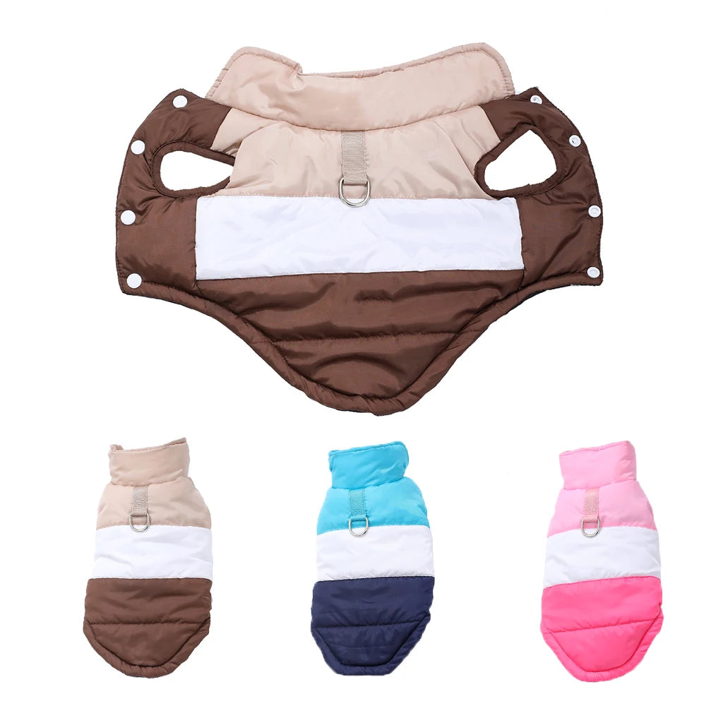 Cat Coats Autumn Winter Warm Windproof Button Vest Jacket With D-Ring For Small Medium Cats Dogs Kitten Sphynx Pug Kitty Clothes