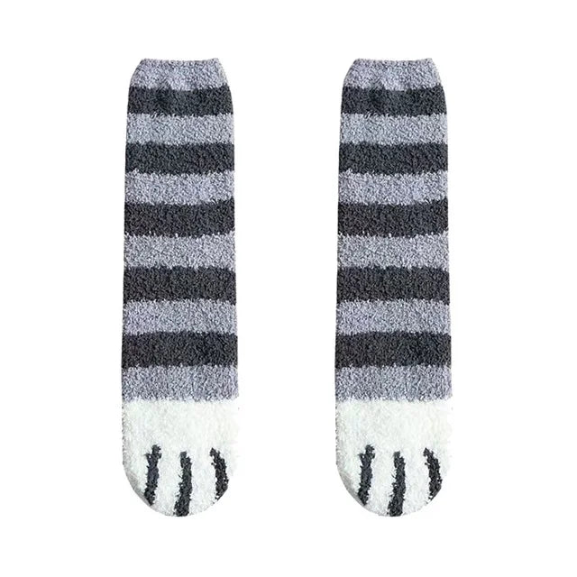 Socks Women Thicken Warm Cute Cat Paw Colorful Winter Sox