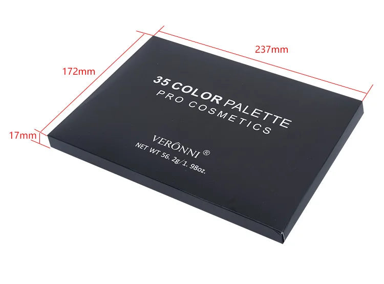 35 Color Diamond Sequin Eyeshadow Palette High Pigment Shimmer Glitter and Satin Long Lasting Waterproof Makeup