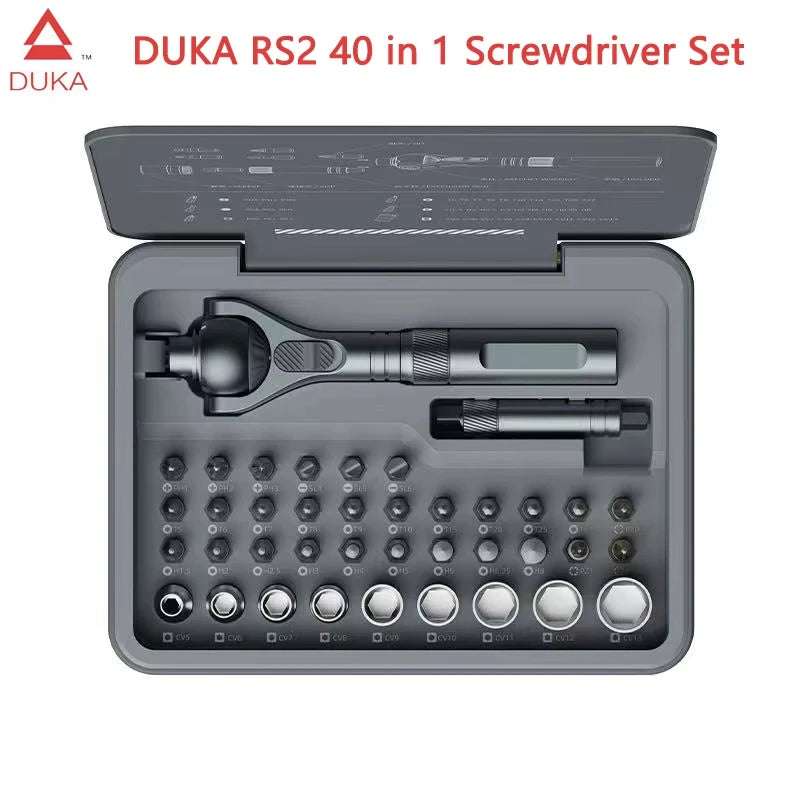 VMAN Precision 66/40in1 magnetic ratchet screwdriver set Detachable T - handle magneticizer Fix furniture, electronics & glasses