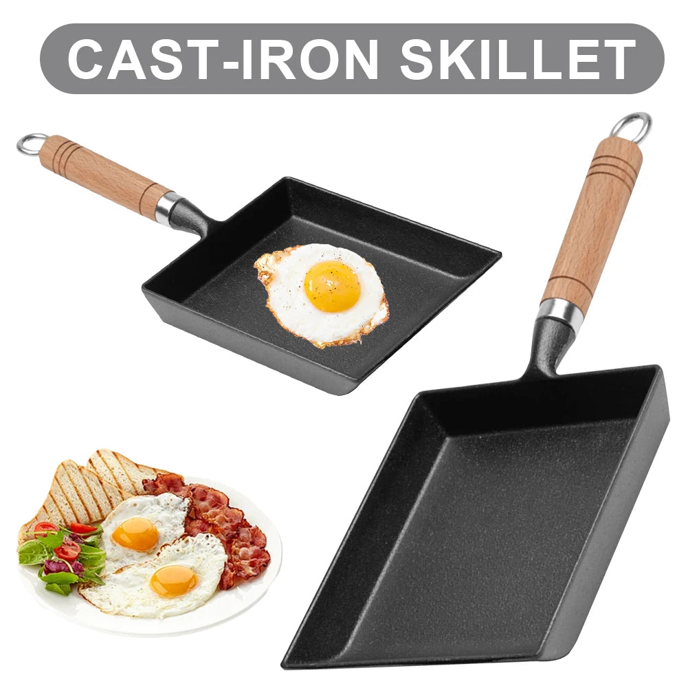 Cast Iron Non-stick Japanese Omelette Pan for Tamagoyaki