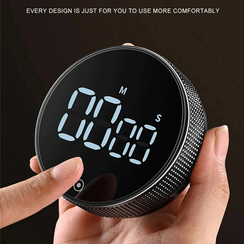 Magnetic Kitchen Timer Digital Manual Countdown Stopwatch