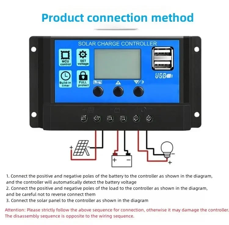 6000W Solar Inverter Kit with 600W Panel 12V Charging System