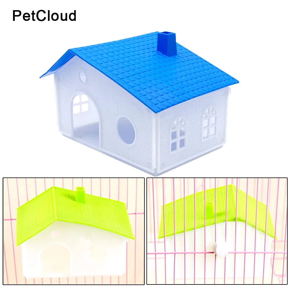 PetCloud Bird Cage Decoration Villa Plastic Birds Nest Parrot Cage Box Bird House Parrot Bedroom Decorative Supplies For Porrots