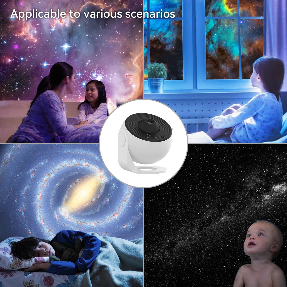 Galaxy Projector Night Light 360 Degree Rotating Starry Sky LED Lamp for Kids Bedroom and Home Decor Gifts