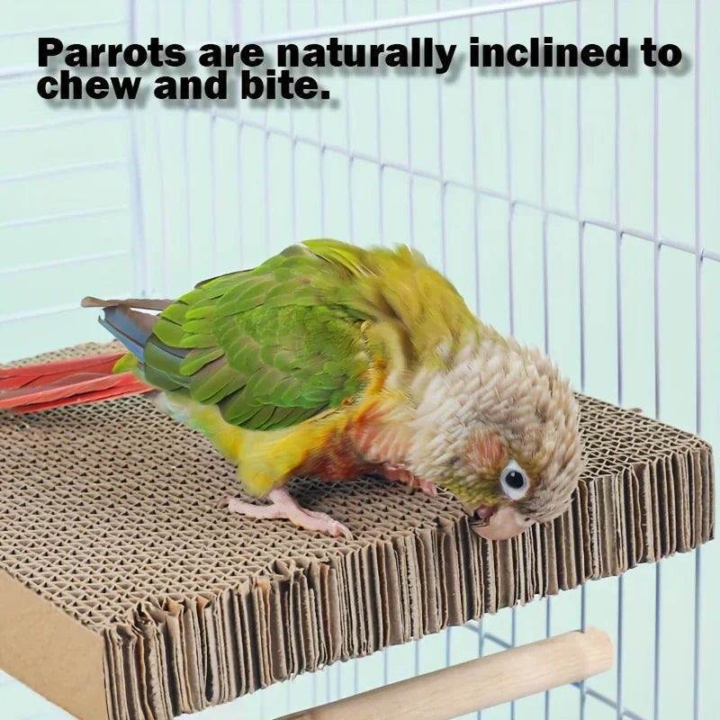 Parrot Chew Toys, Pet Bird Shredded Paper Playthings, Stress Relief Chew Boards, Parrot Toys, Bird Cage Accessories Supplies