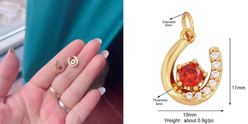 Sweet Colorful Sun Rose Flower Charm Pendant 18K Gold Necklace