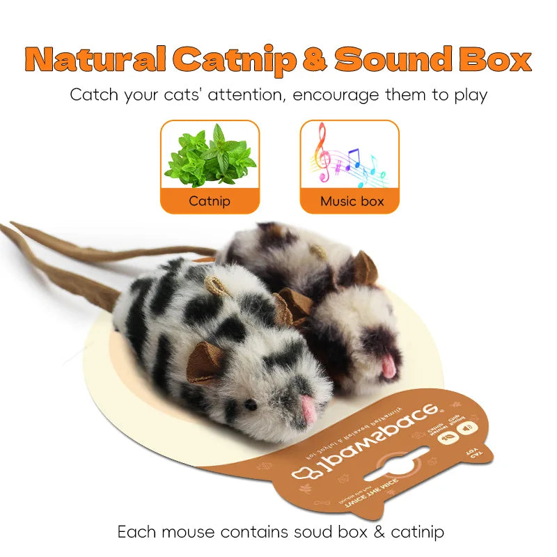 Electric Interactive Mouse Cat Toys Funny Plush Toy Smart Pet Interactive Movement Toys Fast Moving Pet Cat Accessories