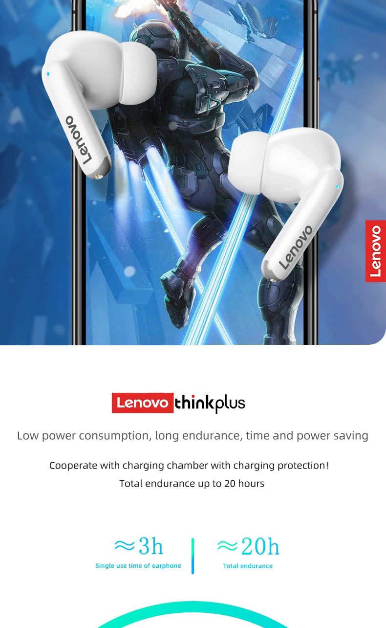 Lenovo Thinkplus XT88 In Ear Bluetooth Earphones With Dual Microphones And Bass HIFI Sound