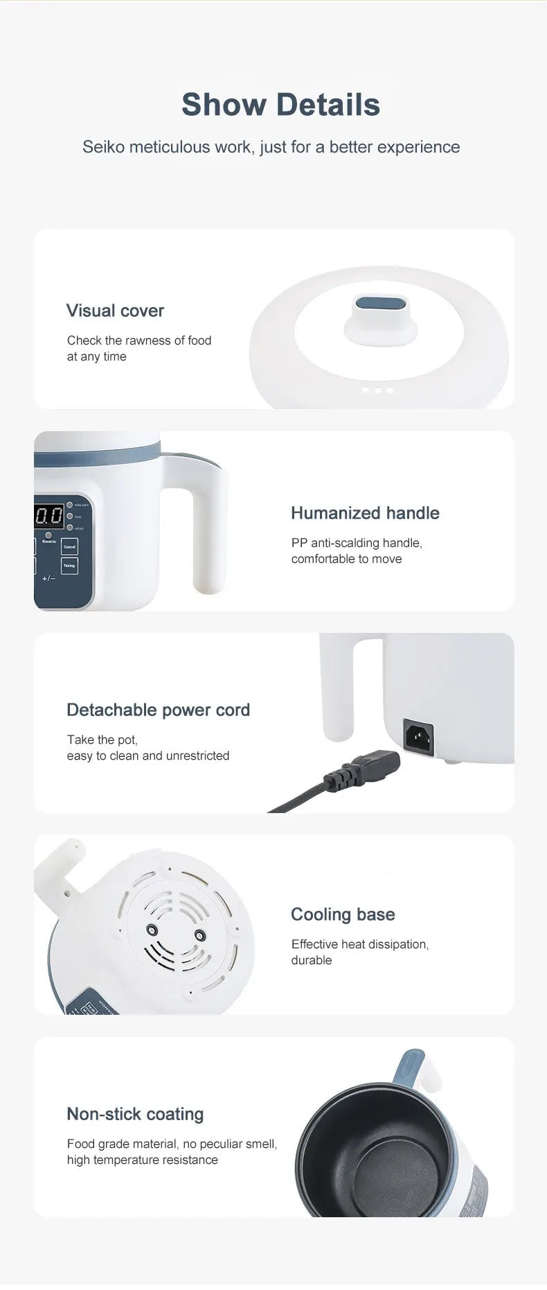 Electric Rice Cooker Single Double Layer 220V Non-Stick Smart Multi Cooker for Home