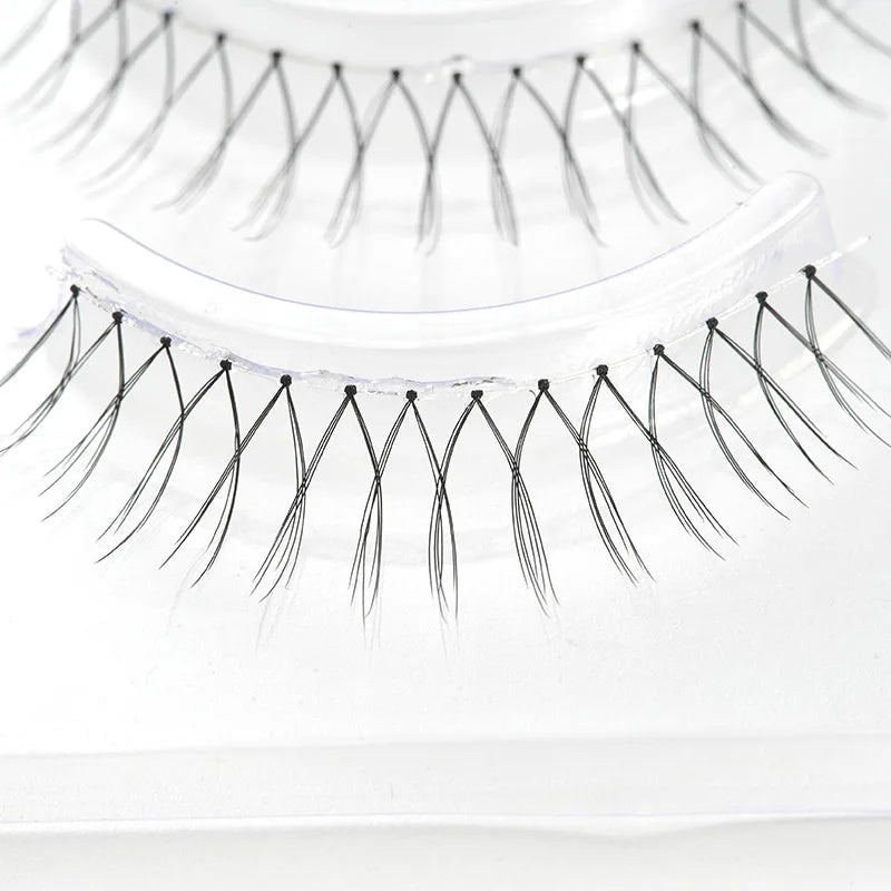 MJ 5 Pairs Natural Transparent Stem Fairy False Eyelashes