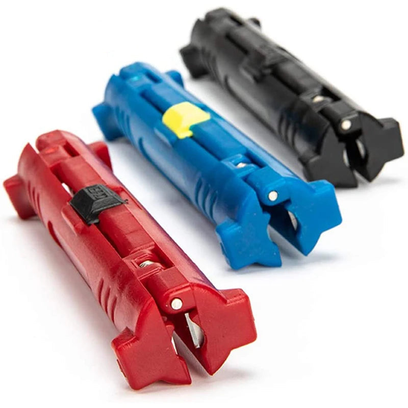 Bolígrafo pelacables eléctrico ZoeRax, herramientas para cables de red, cortador de cables, máquina cortadora peladora de cables coaxiales rotativa, alicates