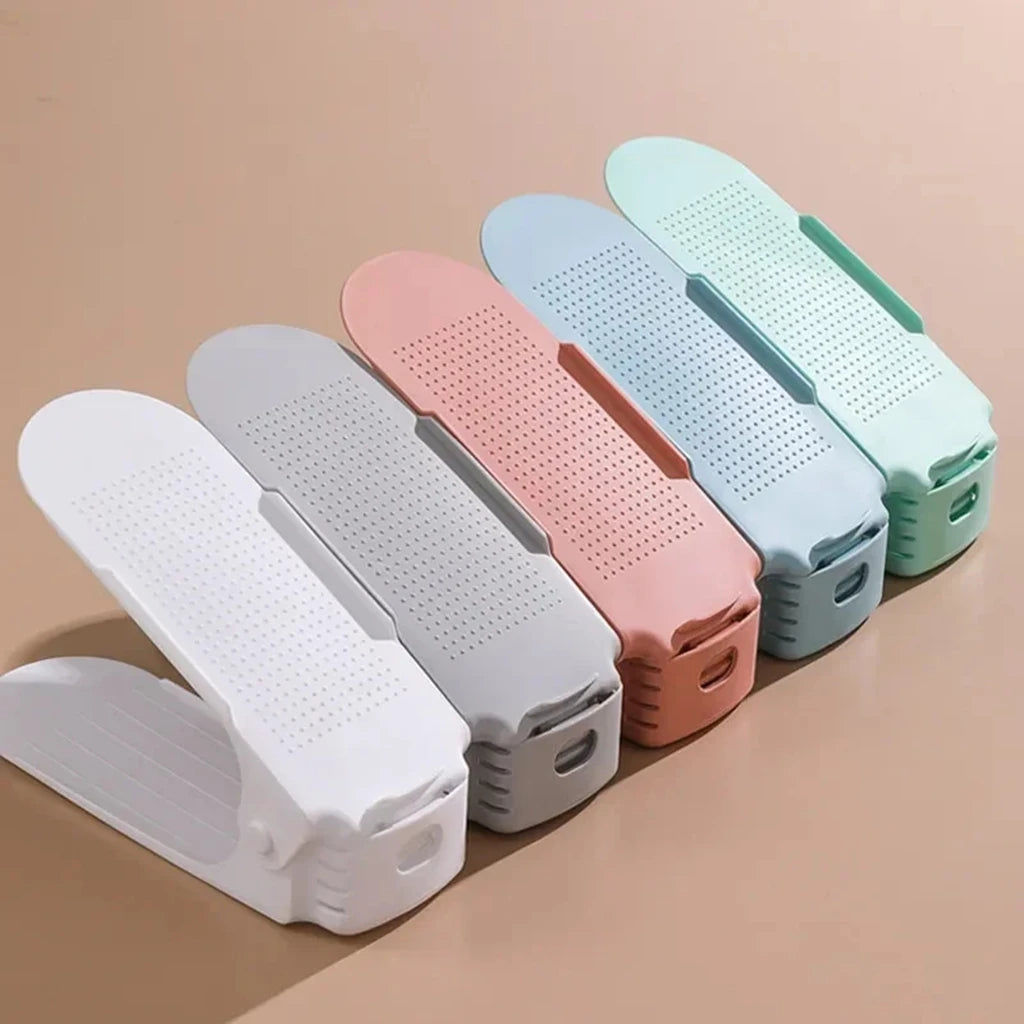1Pcs Adjustable Shoe Rack Organizer Double-Layer Space Saver