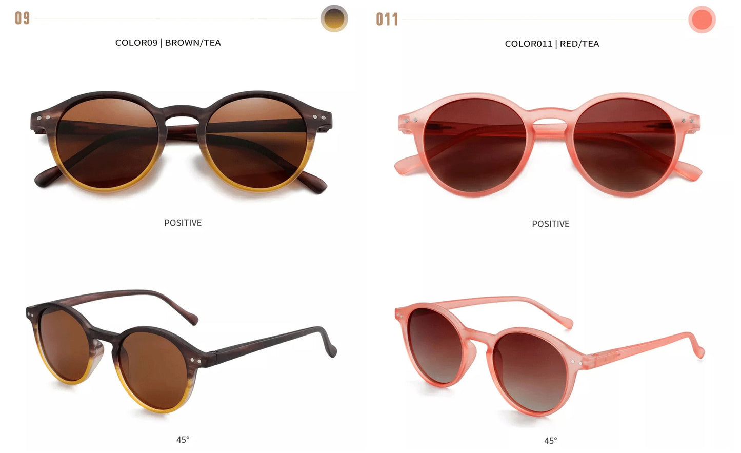 Zenottic Retro Circular Polarized Sunglasses for Men and Women Small Round Vintage Style UV400 Protection