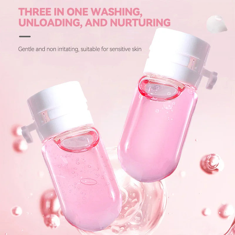 ZVEV Micelle Water Makeup Remover Capsules - 40 Plant Essence Purifying Capsules for Eyes Lips and Face Perfect for Travel