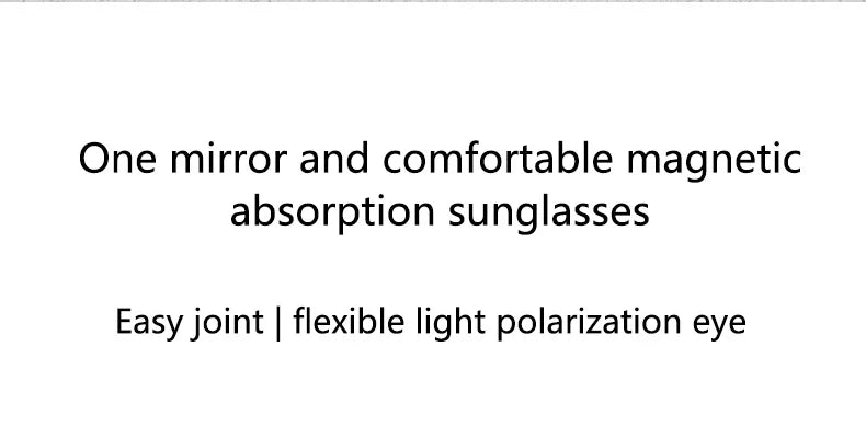 6 In 1 Spectacle Frame Men Women with Clip On Polarized Sunglasses