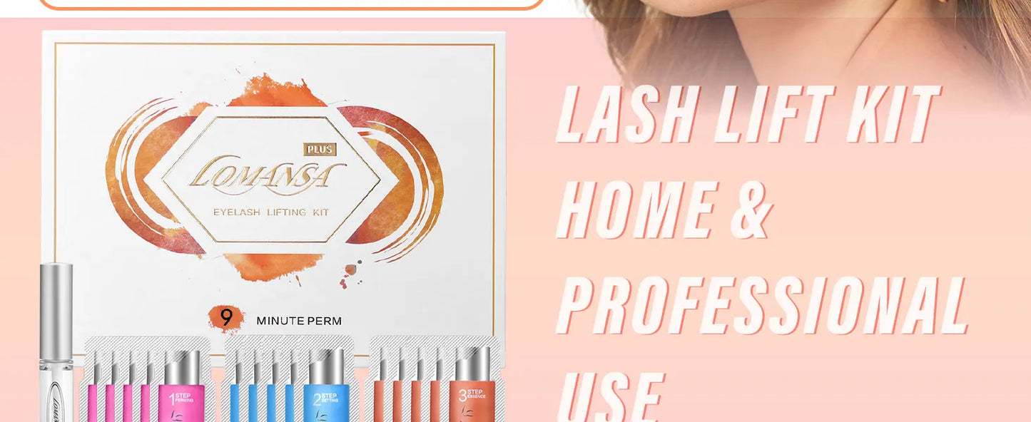 Lomansa 15 Piece Brow Lamination Kit with 8-12 Minute Application Time and 2 in 1 Perm Fixation Lotion for Long Lasting Lashes and Brows
