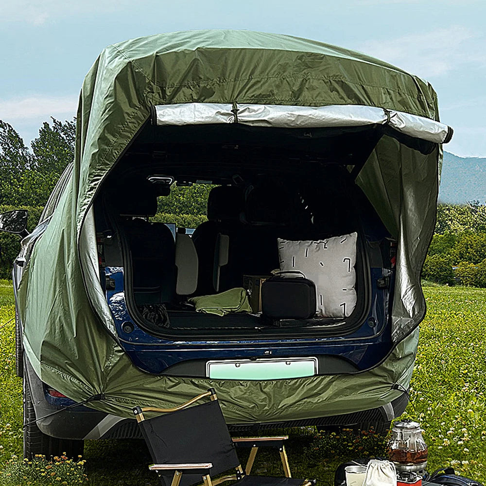 Outdoor Car Rear Tent Camping Canopy Sunshine-Proof Rain-Proof