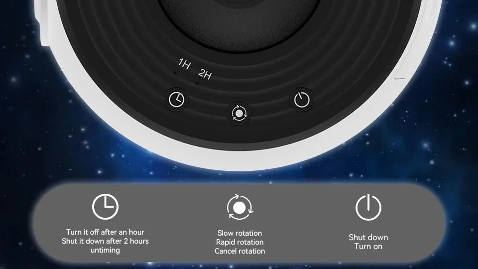 Galaxy Projector Night Light 360 Degree Rotating Starry Sky LED Lamp for Kids Bedroom and Home Decor Gifts