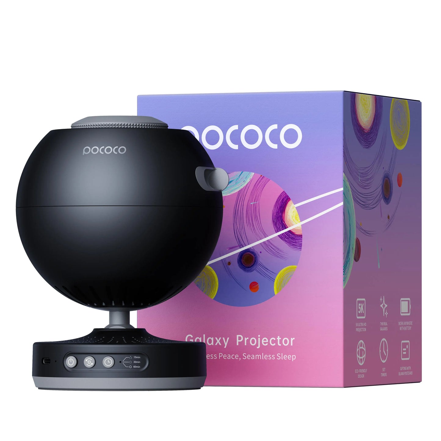 POCOCO Galaxy Projector Star Night Light Lamp for Children
