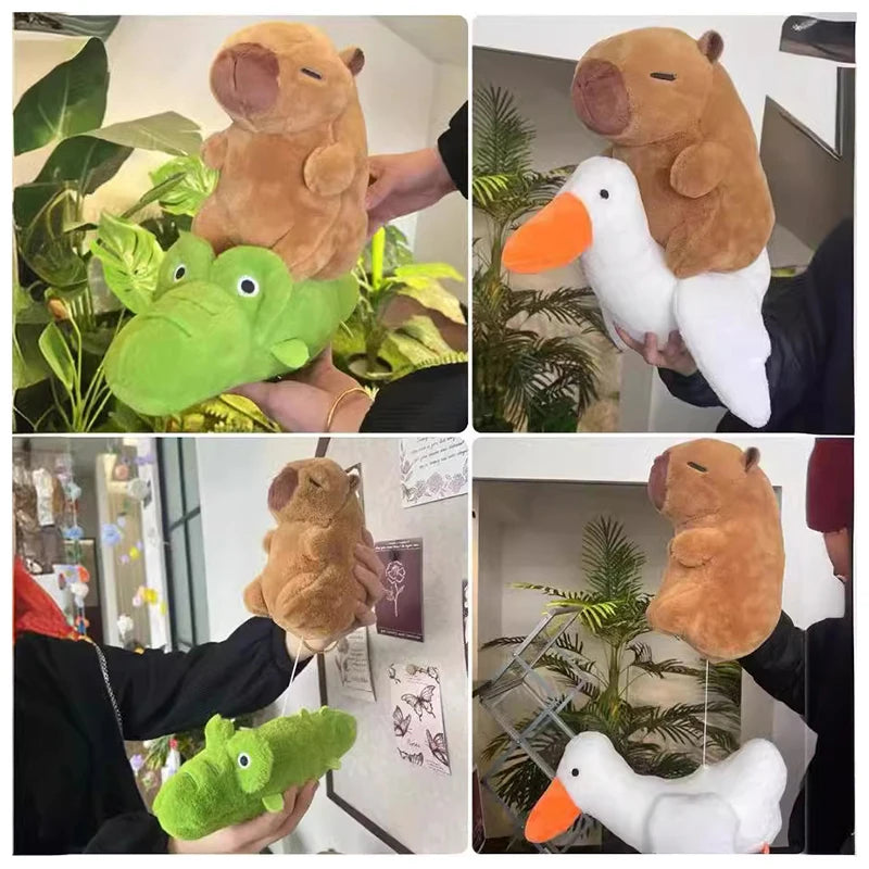 New Riding Crocodile Goose Capybara Plushie Soft Toy