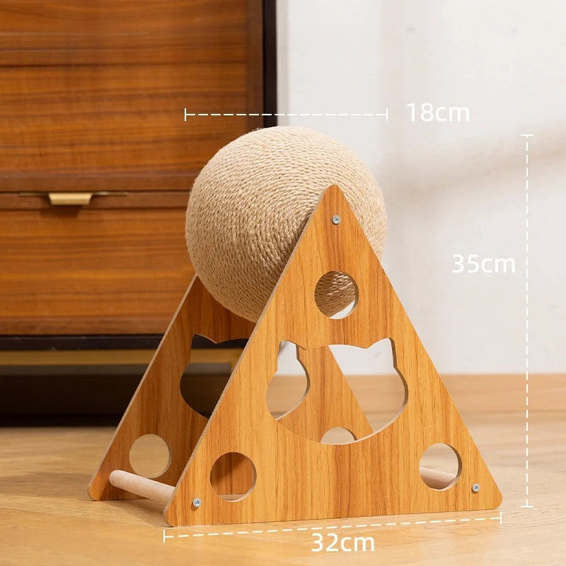 Cat Scratching Ball Toy Kitten Sisal Rope Ball Grinding Paws ToyDurableWear-resistant,no shedding chips Cats Scratcher pet