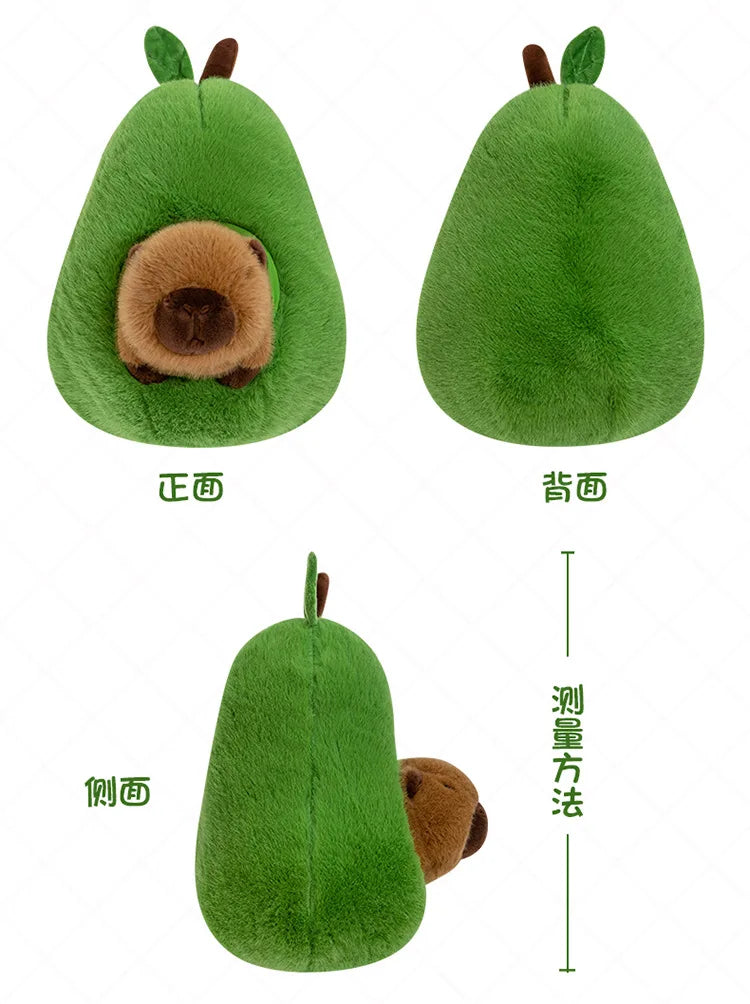 35cm Plush Capybara Doll Avocado Mouse Soft Toy Gift