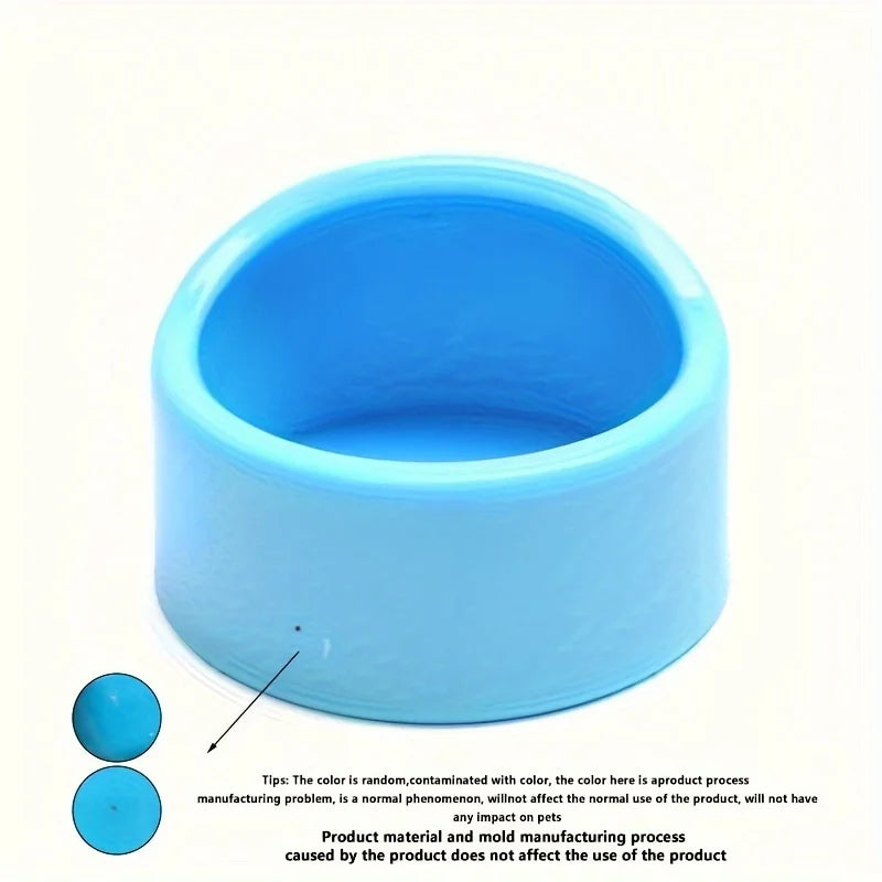 1pc Durable Small Pet Feeding Bowl, Plastic Food and Water Dish for Hamsters, Birds, Parrots - Easy to Clean, Plane-Proof Design