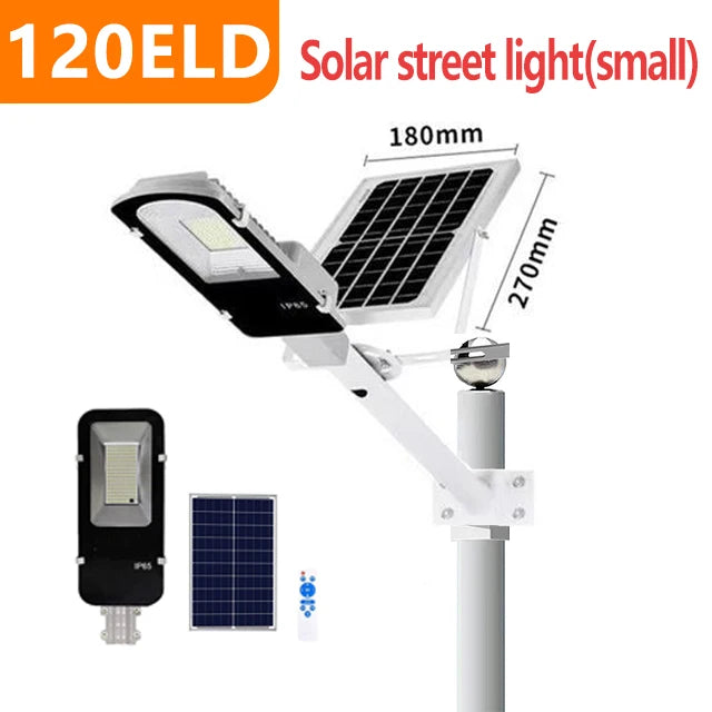 200W Powerful Solar Light Waterproof Dusk to Dawn Street Light