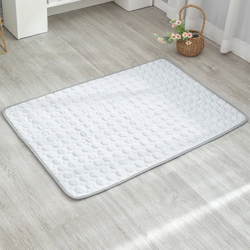 Dog Cooling Mat Summer Pad Breathable Washable Pet Bed