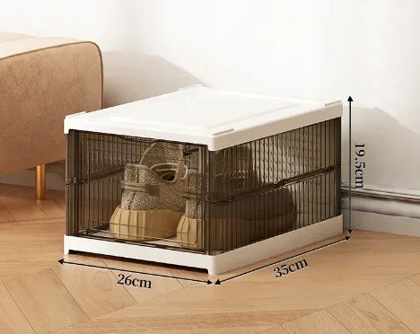 Dustproof 6 Layers Foldable Shoe Box Stackable Organizer